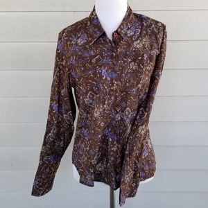 Austin Clothing Co Western Brown Small Blouse